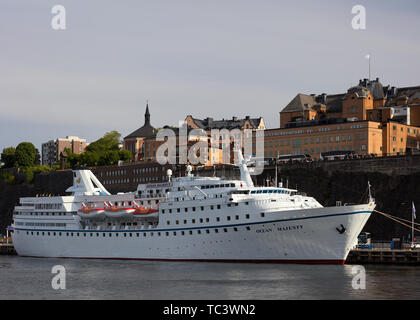 Kreuzfahrtschiff Ocean Majesty in Stockholm, Schweden Stockfoto