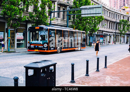 Jianghan Road Zhongshan Avenue Stockfoto