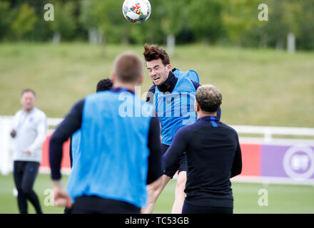 England's Ben Chilwell während des Trainings im St George's Park, Burton. Stockfoto