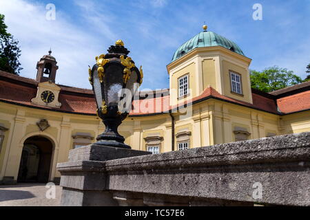 Buchlovice schloss Architektur Detail in Mähren, Tschechien, sonnigen Sommertag Stockfoto