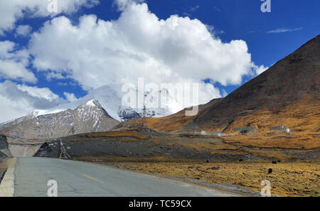 Landschaft der Karola-Gletscher in Tibet, China Stockfoto