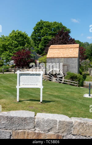 Der malerischen Dexter Grist Mill in Sandwich, Cape Cod, Massachusetts, USA Stockfoto