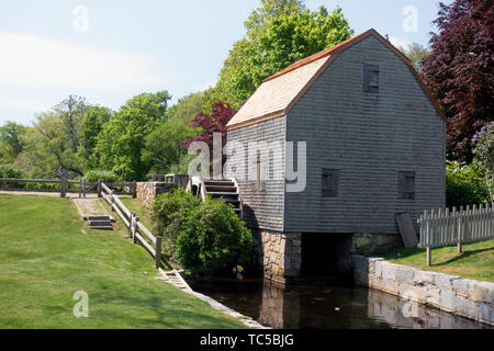 Das historische Dexter Grist Mill in Sandwich, Cape Cod, Massachusetts, USA Stockfoto