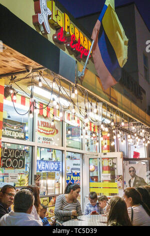 Miami Beach Florida, North Beach, Collins Avenue, La Perrada de Edgar, Restaurant Restaurants Essen Essen Essen gehen Cafe Cafés Bistro, mexikanisch kolumbianisch f Stockfoto