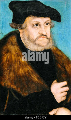 Lucas Cranach der Ältere, Friedrich der Weise, 1463-1525, Portrait Malerei, ca. 1525 Stockfoto