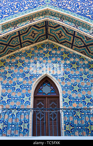 Detail der Orbeliani Schwefelbäder Gebäude in Tiflis, Georgien Stockfoto