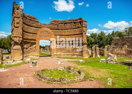 Römische Ruinen Villa Adriana in Tivoli Rom - Latium - Italien Stockfoto