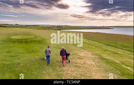 Mosfellsbaer Golfplatz, Mosfellsbaer, Island Stockfoto