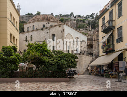 Erste Parlament Gebäude in der Altstadt von Nafplio Stockfoto