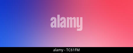 Abstrakte Aquarell bunt Blau Lila violette Farbton an rot orange gelb blur Verlaufshintergrund Web Banner Stockfoto