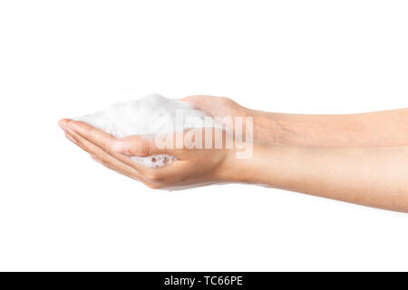 Hand Pflege und Reinigung Stockfoto