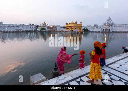 Die harmandar Sahib, Golden Temple, Amritsar, Punjab, Indien Stockfoto