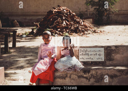 Straße Geisteswissenschaften in Myanmar Stockfoto