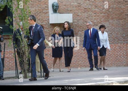 Madrid, Spanien. 06 Juni, 2019. Queen Letizia während des Treffens mit dem Student Board in Madrid, Donnerstag, Mai 6, 2019 Quelle: CORDON PRESSE/Alamy leben Nachrichten Stockfoto