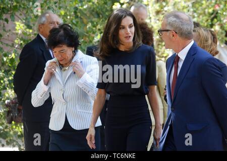 Madrid, Spanien. 06 Juni, 2019. Queen Letizia während des Treffens mit dem Student Board in Madrid, Donnerstag, Mai 6, 2019 Quelle: CORDON PRESSE/Alamy leben Nachrichten Stockfoto