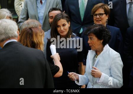 Madrid, Spanien. 06 Juni, 2019. Queen Letizia während des Treffens mit dem Student Board in Madrid, Donnerstag, Mai 6, 2019 Quelle: CORDON PRESSE/Alamy leben Nachrichten Stockfoto