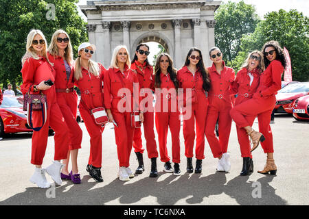 London, Großbritannien. 06 Juni, 2019. Celebs teilnehmen Cash & Rakete Photocall in Wellington Arch, am 6. Juni 2019, London, UK Bild Capital/Alamy leben Nachrichten Stockfoto