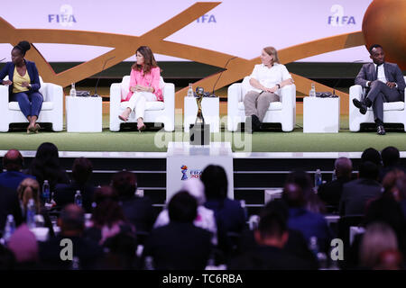 Paris. 6. Juni, 2019. Ein Blick auf die FIFA Frauen Fußball-Convention in Paris am 6. Juni 2019. Credit: Gao Jing/Xinhua/Alamy leben Nachrichten Stockfoto