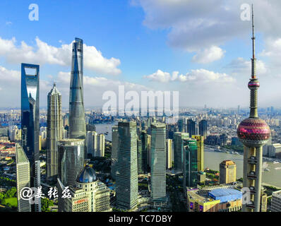 Luftaufnahme Lujiazui Stockfoto