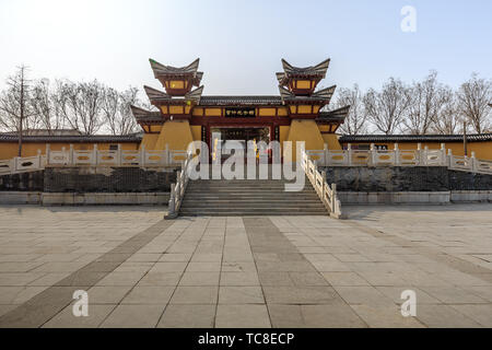 Guan Zhong Memorial Hall,Xishan Dorf, Linzi Qiling Straße, Bezirk, Stadt Zibo, Provinz Shandong Stockfoto