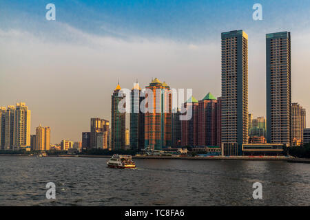 Pearl River Tagestour und Whampoa Alten Hafen Stockfoto