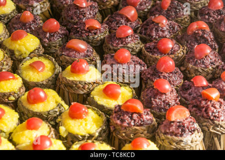Chinesischen snack gedämpfter Klebreis close-up Stockfoto