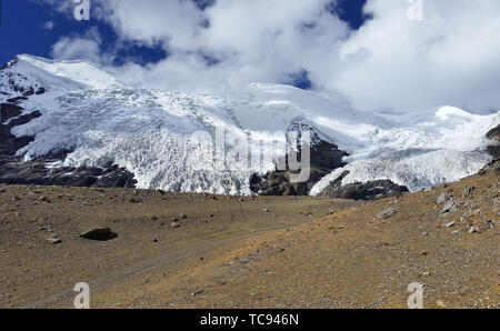 Landschaft der Karola-Gletscher in Tibet, China Stockfoto