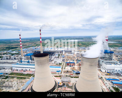 Skyline design Tower im Kraftwerk Stockfoto