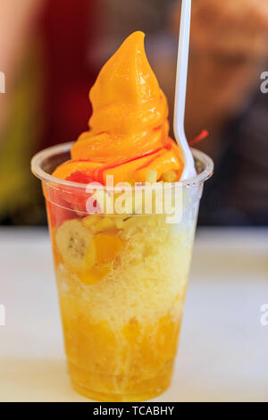 Mango Smoothie mango Eis Stockfoto