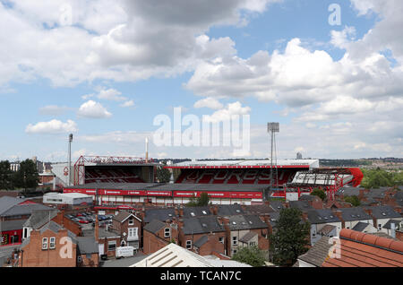 Allgemeine Ansicht der Stadt Boden, Heimat von Nottingham Forest. Stockfoto