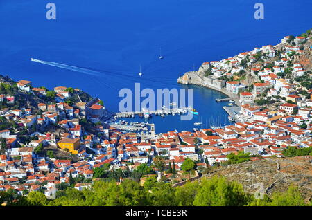 Izra, Griechenland. Stockfoto