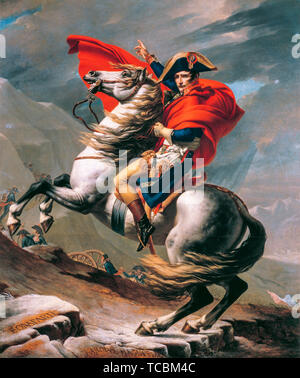 Jacques Louis David, Napoleon überquert die Alpen, (Wien), Equestrian portrait, ca. 1801 Stockfoto