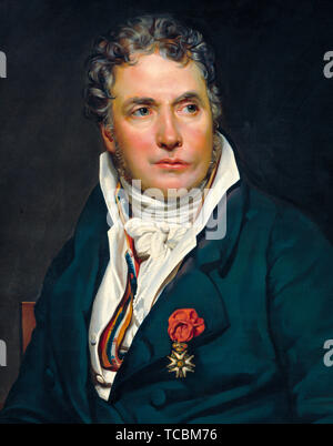 Jacques Louis David (1748–1825), Porträtgemälde (Detail) in Öl auf Leinwand von Georges Rouget, um 1813 Stockfoto