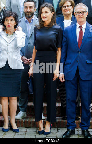 Madrid, Spanien. 06 Juni, 2019. Queen Letiiza nimmt an der jährlichen Sitzung des Verwaltungsrates der Studentenwohnheim im Studentenwohnheim in Madrid, Spanien am 6. Juni 2019. Juni 06, 2019. Credit: Jimmy Olsen/Medien Punch *** Keine Spanien***/Alamy leben Nachrichten Stockfoto