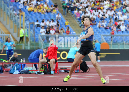 Rom, Italien, Juni 06: huihui Lyu von China konkurriert im Speerwurf während der iaaf Diamond League 2019 Golden Gala Pietro Mennea in Rom (Credit: Mickael Chavet/Zuma/Alamy Live-Nachrichten) Stockfoto