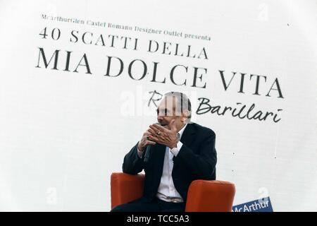 Rom, 40 Aufnahmen von meinem Dolce Vita', die Rino Barillari Ausstellung in Castel Romano Outlet Stockfoto