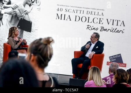 Rom, 40 Aufnahmen von meinem Dolce Vita', die Rino Barillari Ausstellung in Castel Romano Outlet Stockfoto