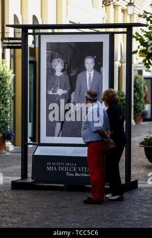 Rom, 40 Aufnahmen von meinem Dolce Vita', die Rino Barillari Ausstellung in Castel Romano Outlet Stockfoto