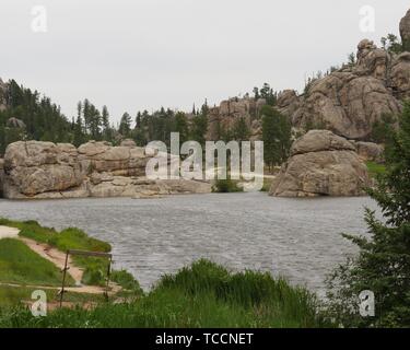 Sylvan Lake, Custer State Park, South Dakota. Stockfoto