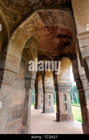 Das Grab von Mohammed Schah Mubarak Khan - Ka-Gumbaz, Lodi Gardens, New Delhi, Indien. Stockfoto