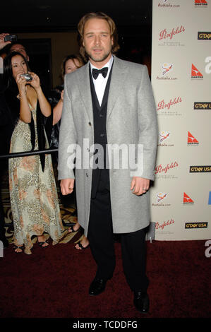 LOS ANGELES, Ca. Januar 10, 2007: Russell Crowe am Penfolds Symbol Gala - Teil der G'day LA Woche - im Century Plaza Hotel. © 2007 Paul Smith/Featureflash Stockfoto