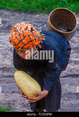 Portrait von Pao Stamm Frau im Shan Staat Myanmar Stockfoto