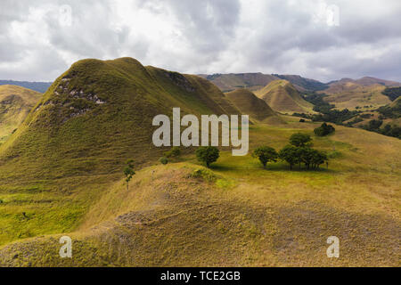 Ländliche Landschaft, Tanggedu, Osten Sumba, Ost Nusa Tenggara, Indonesien Stockfoto