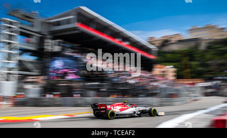 Monte Carlo / Monaco - 23/05/2019 - 99 Antonio Giovinazzi (ITA, Alfa Romeo, C38) während des RP2 vor der 2019 beim Grand Prix von Monaco Stockfoto