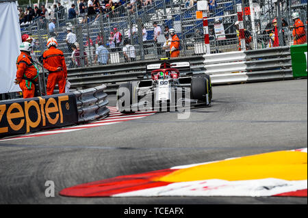 Monte Carlo / Monaco - 23/05/2019 - 99 Antonio Giovinazzi (ITA, Alfa Romeo, C38) während des RP2 vor der 2019 beim Grand Prix von Monaco Stockfoto