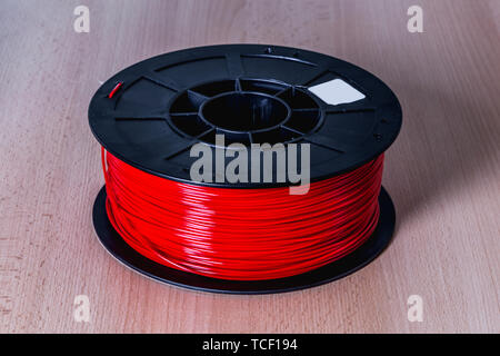 Filament für 3D Drucker crystal Stockfoto
