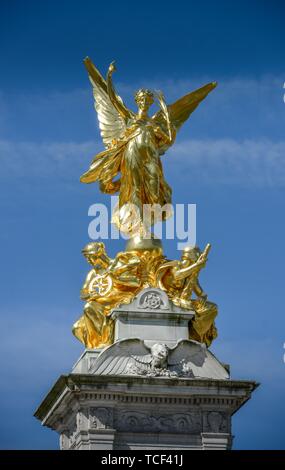 Queen Victoria Memorial, Westminster, London, England, Großbritannien Stockfoto