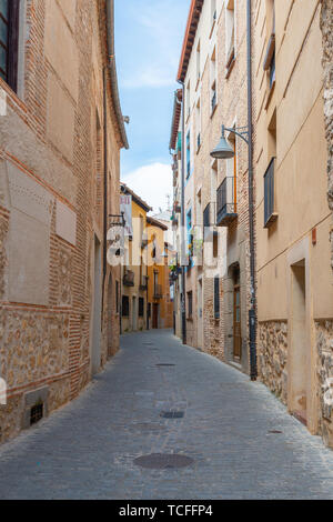 Alte Straße von Segovia, Spanien, Castilla y Leon, Europa Stockfoto