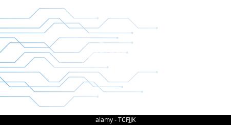 Blau hell abstrakte digitale Technik Platine Hintergrund Vektor-illustration EPS 10. Stock Vektor