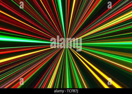 Zusammenfassung Hintergrund mit konzentrischen glühenden Lichter Linien Stockfoto